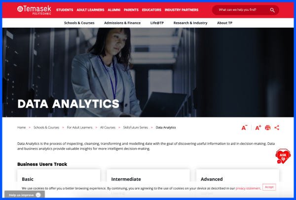 Where can I study data analytics in Singapore